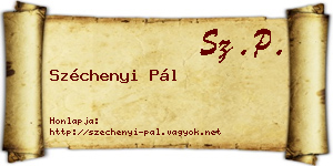 Széchenyi Pál névjegykártya